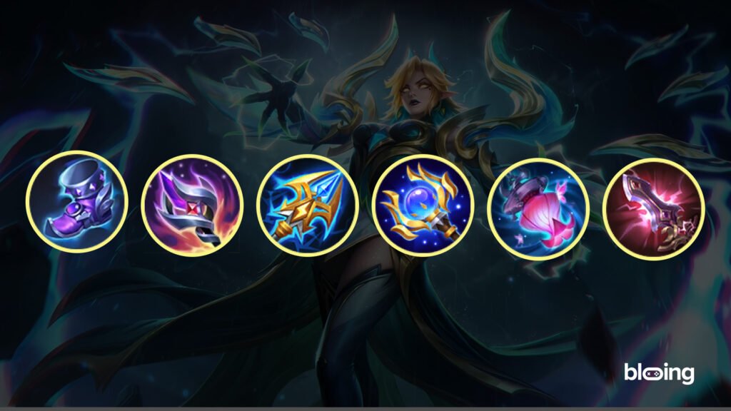 Eudora best burst item build: Arcane Boots, Glowing Wand, Lightning Truncheon, Genius Wand, Wishing Lantern, Divine Glaive