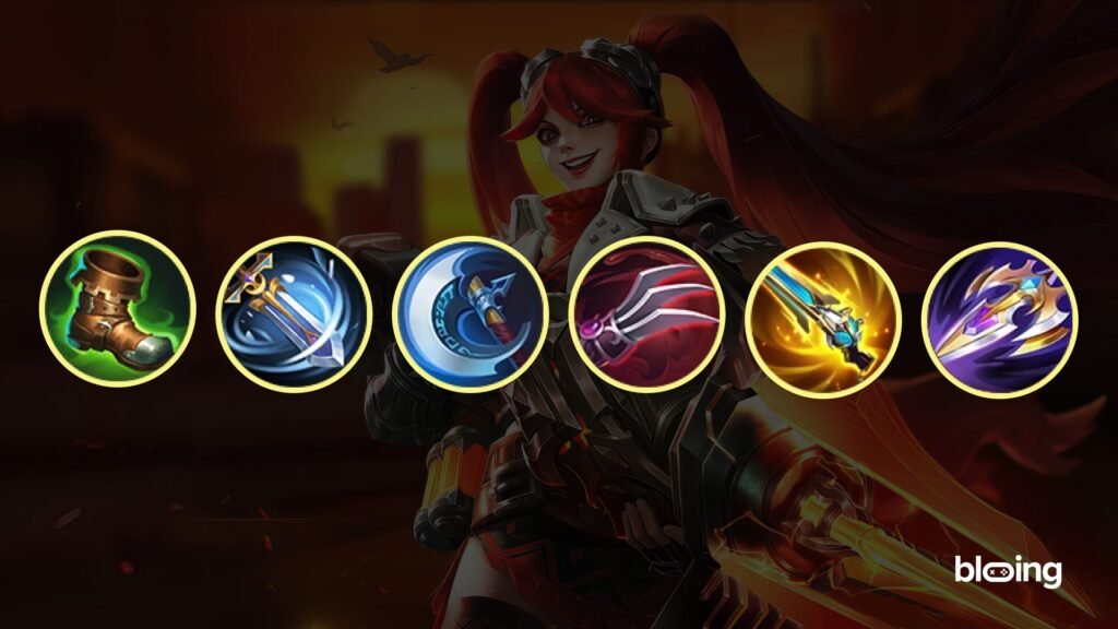 Layla MLBB Best Item Build: Warrior Boots, Windtalker, Berserker’s Fury, Haas’ Claws, Malefic Gun, Sea Halberd