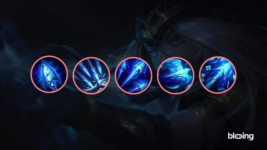 Ashe Wild Rift Skills: Frost Shot, Ranger’s Focus, Volley, Hawkshot, Enchanted Crystal Arrow