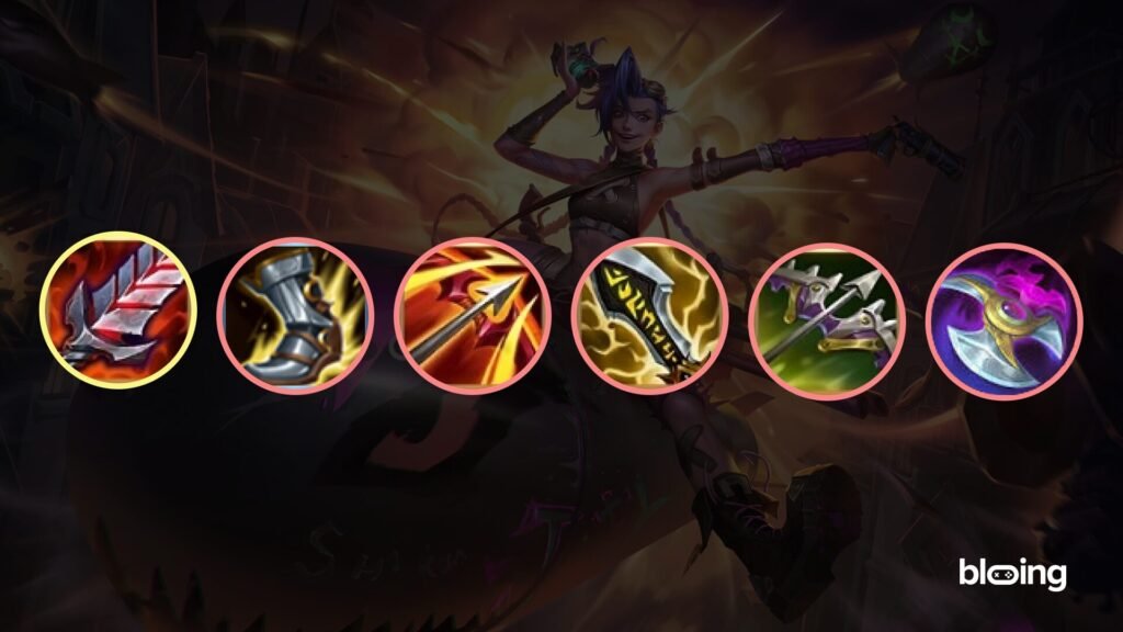Jinx Best Item Build: Bloodthirster, Berserker’s Greaves, Runaan’s Hurricane, Infinity Edge, Mortal Reminder, Soul Transfer