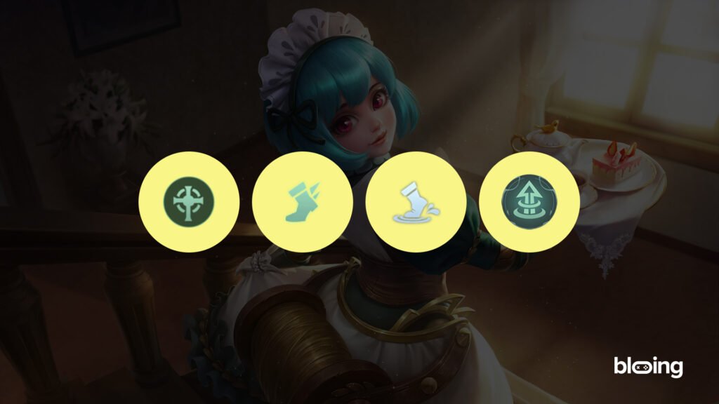 Angela emblem build, Mobile Legends: Support talent with Agility, Wilderness Blessing, Focusing Mark