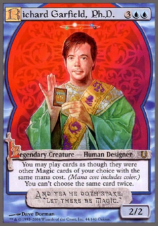 Richard Garfield, the designer OF MAGIC: THE GATHERING 