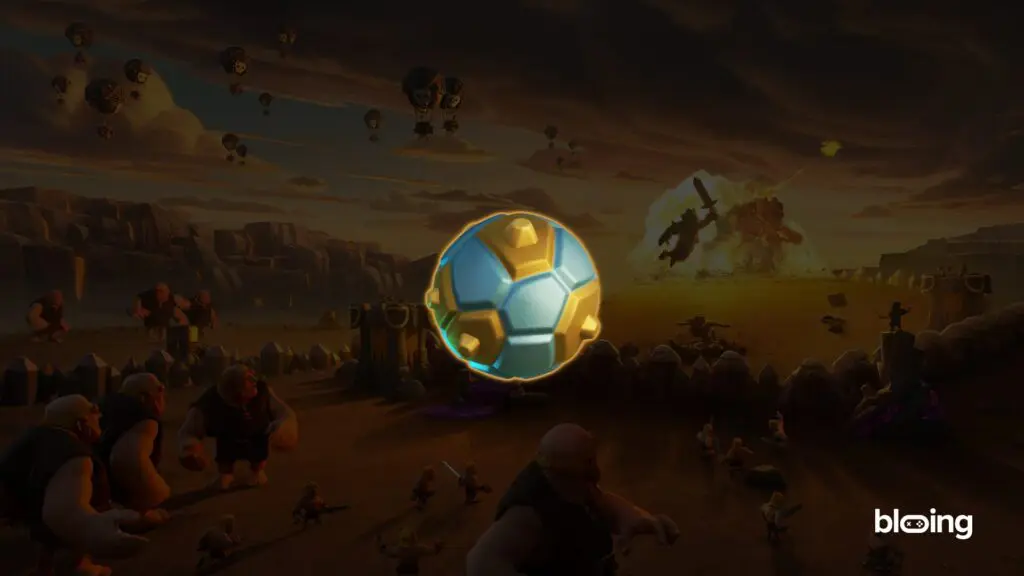 Clash of Clans Barbarian King equipment: Spiky Ball (damaging projectile that bounces to multiple targets)