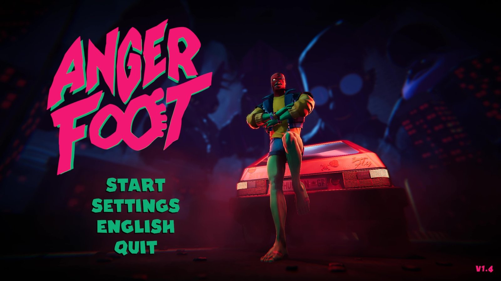 Anger Foot Welcome Screen