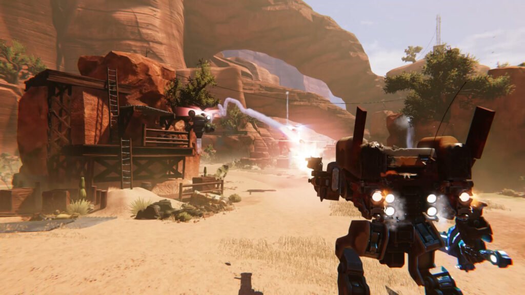Bounty Star mech combat desert homestead