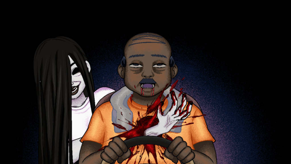 JEEP HORROR, a Filipino horror game about driving a jeepney on the graveyard shift