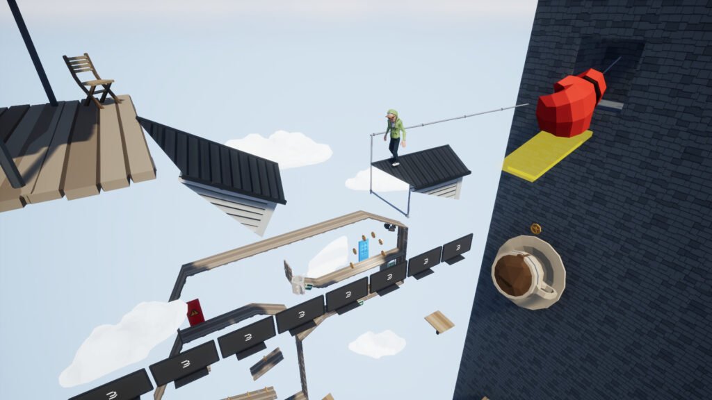 Screenshot of Just Climb demo from Steam Next Fest October 2025 – physics-based climbing platformer