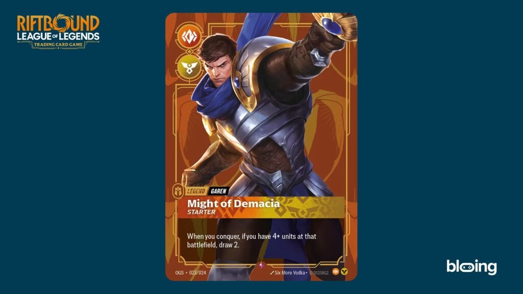 Garen Might of Demacia Legend card Riftbound TCG deck building guide