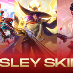 Lesley MLBB skins list featuring Angelic Agent, Dangerous Love, and Deadeye Spectre Skins