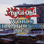 Yu-Gi-Oh World Championship 2027 key visual over Marina Bay Sands Singapore skyline