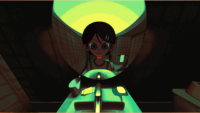 Am I Nima release date screenshot of Nima smiling in a bathroom mirror above a sink with toothpaste and a cup