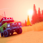 over the hill release date gameplay screenshot of an off-road vehicle on a trail